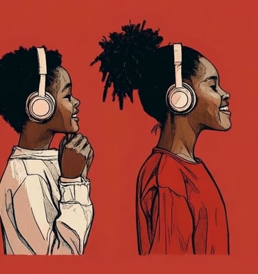 Kids listening to good music