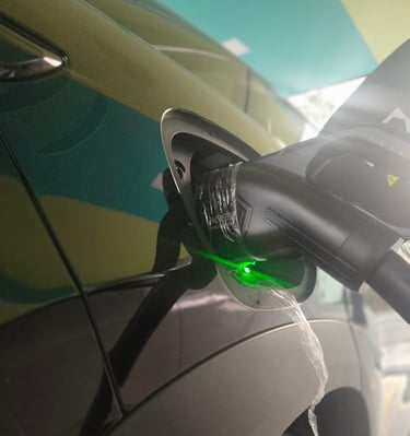 OUR CHARGING PLUG PLUGED IN