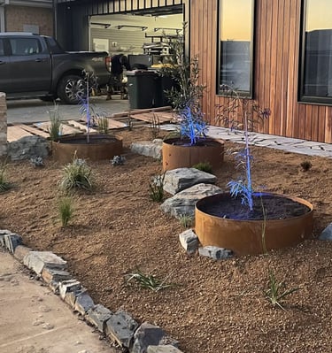 Front landscaping by Dylan Ludbrook Carpentry