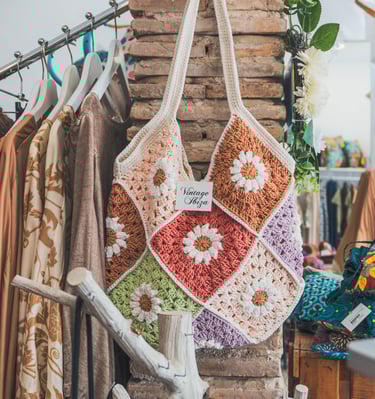 Bolso estilo boho Ibiza Ghaliaria Moda tienda en Dénia