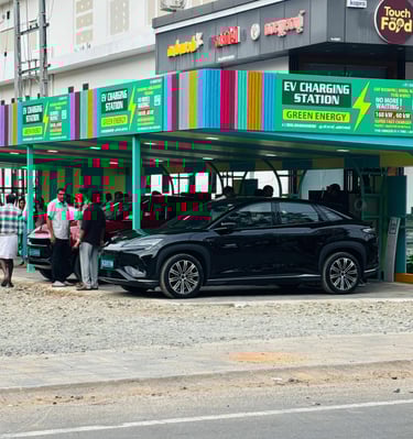 Inauguration day . 5 vehicle at a time Fast Charging