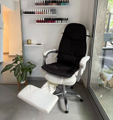 a chair with a chair and a chair in a room