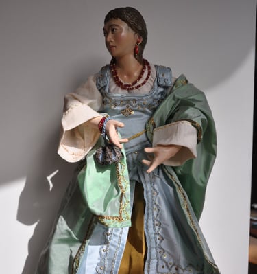 personaggio del presepe napoletano raffigurante una Georgiana