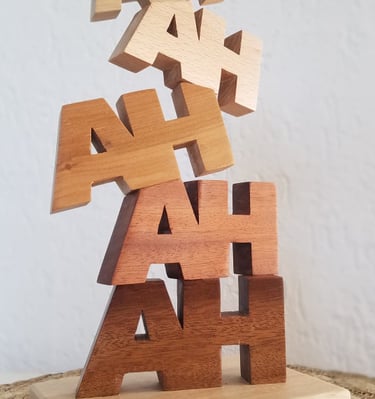 objet en bois personnalisé - trophée en bois