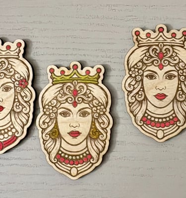 calamite teste di moro progettate, incise e dipinte a mano