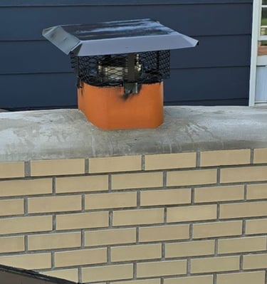 "Repairing moisture damage on a chimney by Profaster in Des Moines, IA."