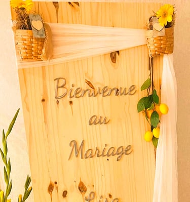 panneau de bienvenue