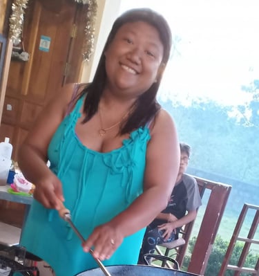 preparing Paella with a lot of passion and love