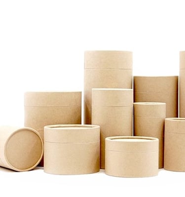 a variety of paper cans