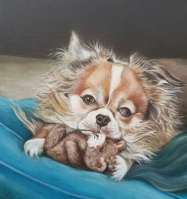 "Andre", acrylic on 16x20 canvas, Laura Roy artist, February 2017