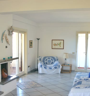 Sala doppia con divano letto