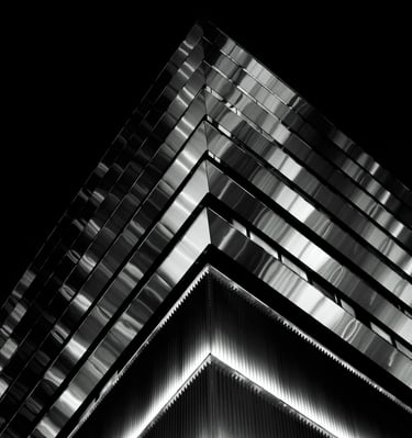 a building with a clock tower in the middle of it