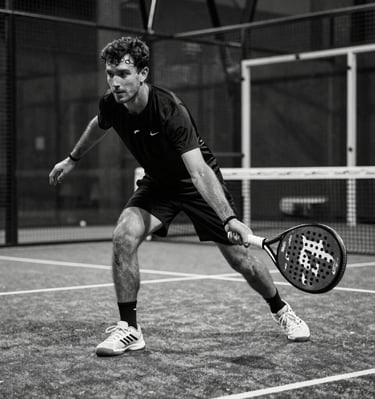 Flat lay of black and white merchandise including caps, shirts, and cards on a clean surface