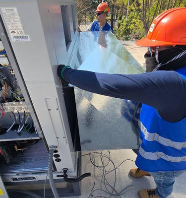 Instalación de sistema de aire acondicionado