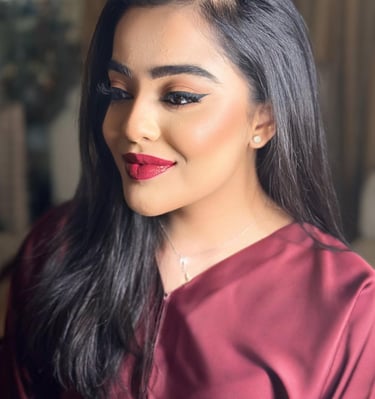 ransformation of a Dubai bride with Maria Padela’s signature glow.