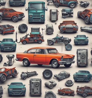 Various household gadgets displayed on a market stall in China.