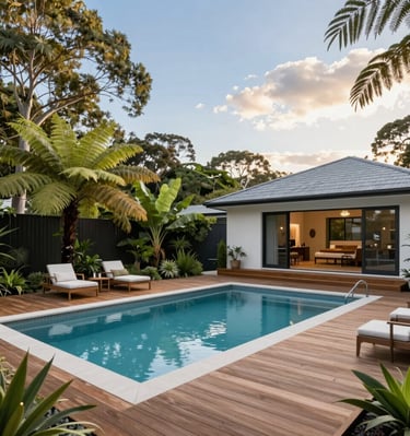 Charming Brisbane house exterior with manicured garden and inviting porch.