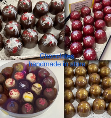 a selection of our handmade chocolates