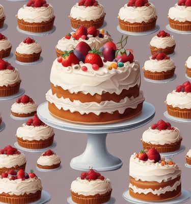 A playful puppy tangled in ribbon and gift wrap, looking curious.