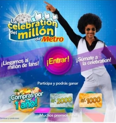 Campaña 360 para Metro Cencosud. Desarrollo wb, app y activaciones BTL