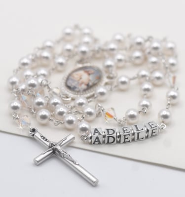 personalised rosaries for children first communion Ireland
