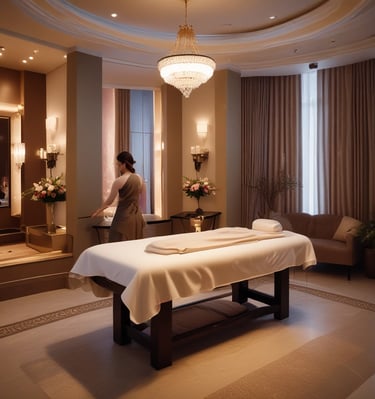 Professional therapist providing a calming massage treatment