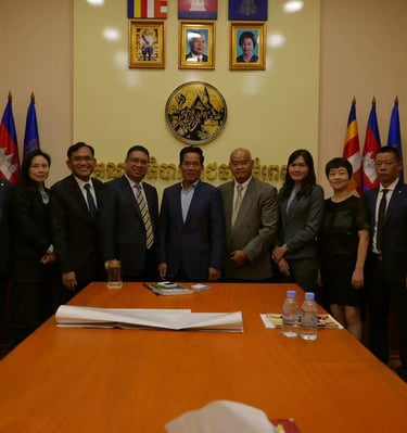 meeting with cambodian client