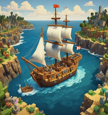 Screenshot of g1g10's latest Minecraft build with vibrant blocks and detailed design.