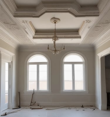 Close-up of a drywall surface with fresh skim coat applied, highlighting smooth texture.