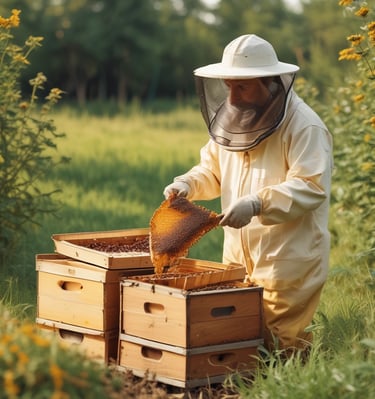 Close-up of fresh Australian wheat grains spilling from a burlap sack.