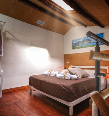 camera da letto la casa di sughero