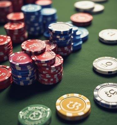 A dealer dealing cards at a blackjack table with focused players