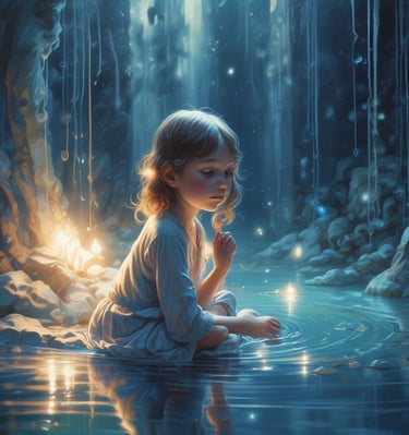 Flickering flame with warm tones representing the fire of liberation.