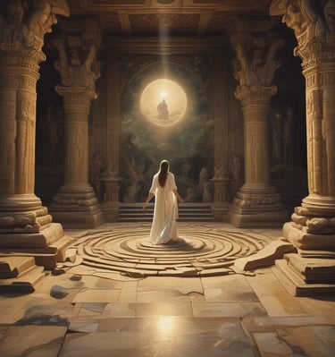 Calm water surface with gentle ripples illustrating healing energy.