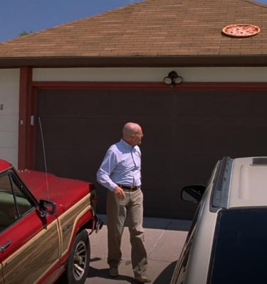 breaking bad cena da pizza no telhado