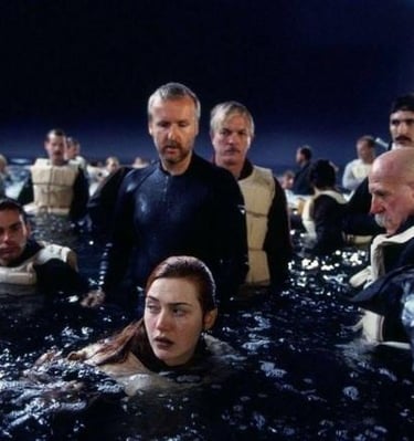 gravação do filme Titanic
