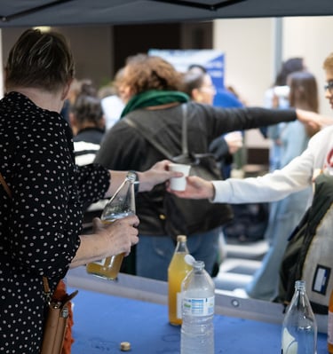 photos de la pause gourmande lors de l'événement de lutte contre le harcèlement scolaire Harc'Event