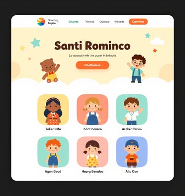 Elegant wedding landing page with soft terracotta accents and RSVP feature visible.