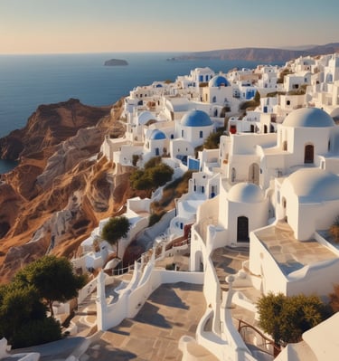 Exclusive island tour group enjoying panoramic views from a cliffside