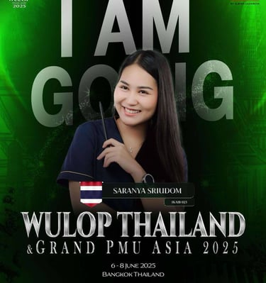 Saranya Sriudom voor Wulup Thailand & Grand PMU Asia 2025