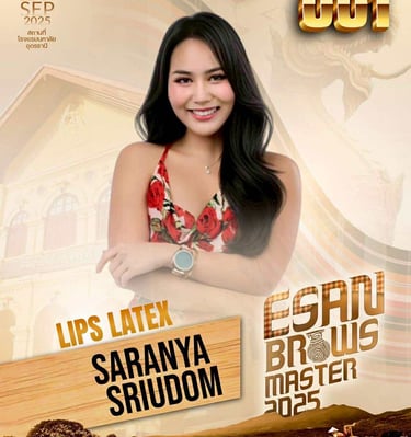 Esan Brows Master 2025 titel voor Saranya Sriudom