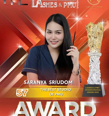 Award voor Best PMU Studio 2025 Saranya Sriudom