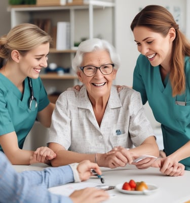 A woman wearing a surgical mask holding a clipboard