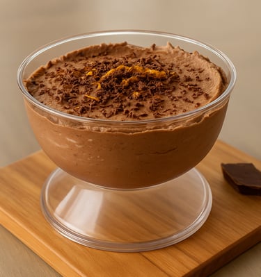 mousse di cioccolato forno rosso