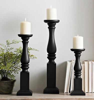 triple sized luxury wooden candle stand 