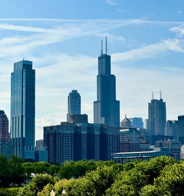The Chicago Skyline, with the Sears Tower in the Middle