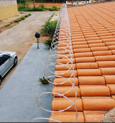 instalação de concertina dupla