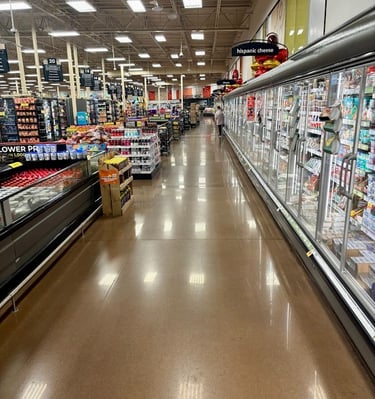 BIG GROCERY STORE FLOOR TILE CARE PRECISION CLEANING SERVICES