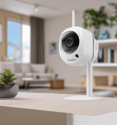 A bright and inviting shelf displaying kitchen utensils and home accessories.