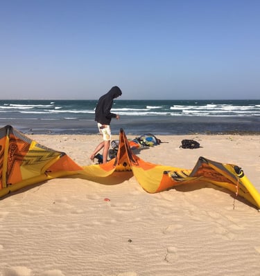 kitesurfing school trip Oman